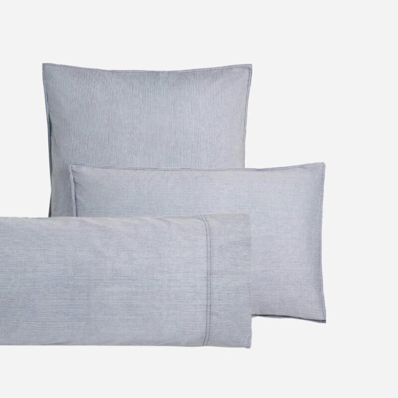Washed Cotton Striped Cover Set